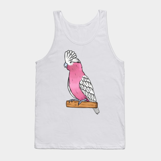 Galah bird cartoon illustration Tank Top by Cartoons of fun